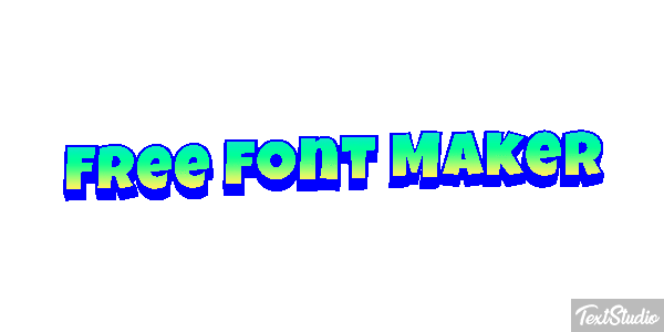 Free Font Maker Metin efekti