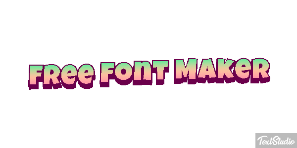 Free Font Maker Metin efekti