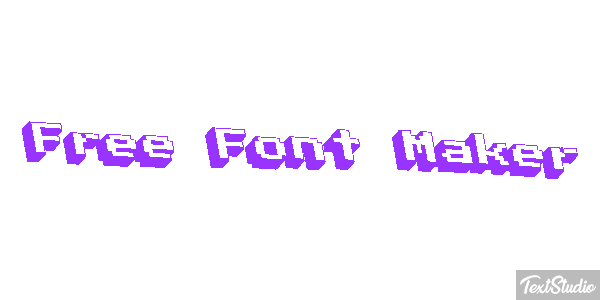 Free Font Maker Metin efekti