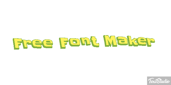 Free Font Maker Metin efekti