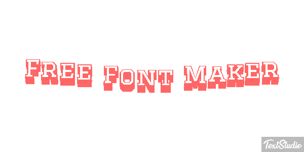 Free Font Maker Metin efekti