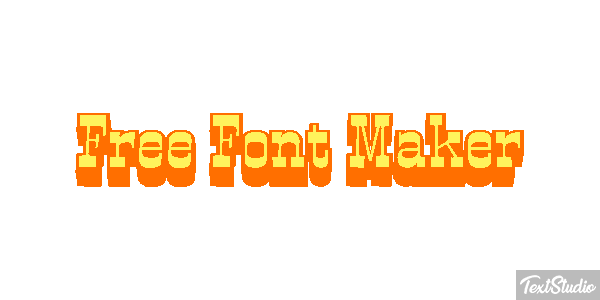 Free Font Maker Metin efekti