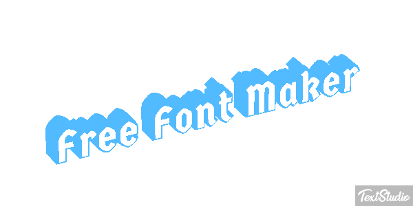 Free Font Maker Metin efekti