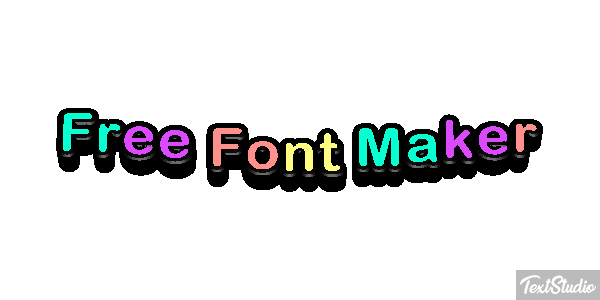Free Font Maker Metin efekti