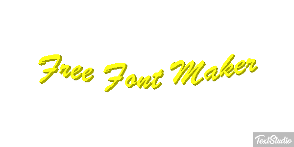 Free Font Maker Metin efekti