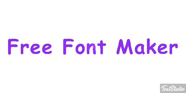 Free Font Maker Metin efekti