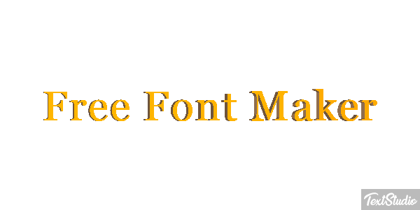 Free Font Maker Metin efekti