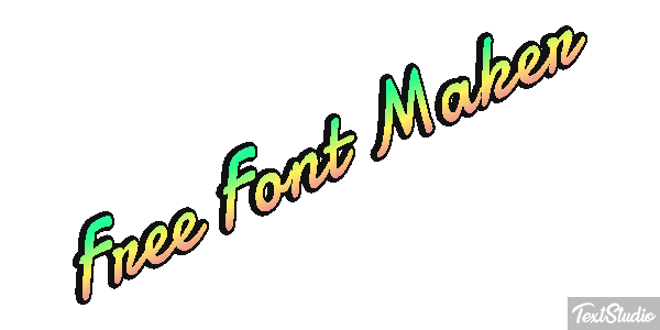 Free Font Maker Metin efekti