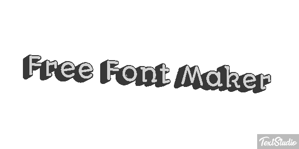 Free Font Maker Metin efekti