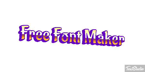 Free Font Maker Metin efekti