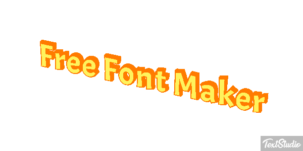 Free Font Maker Metin efekti