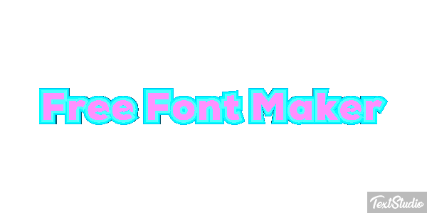 Free Font Maker Metin efekti