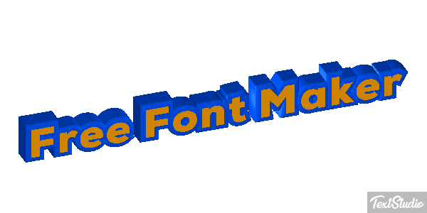 Free Font Maker Metin efekti