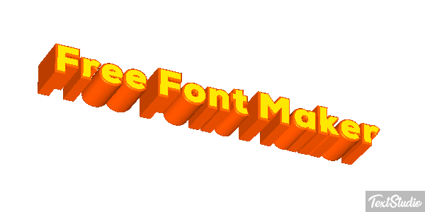 Free Font Maker Metin efekti