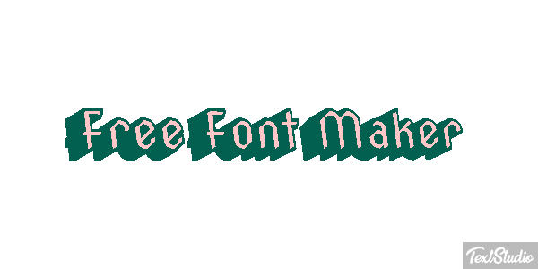 Free Font Maker Metin efekti