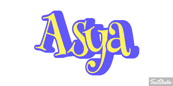 Asya Текстовый эффект