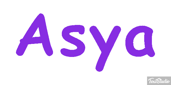 Asya Текстовый эффект