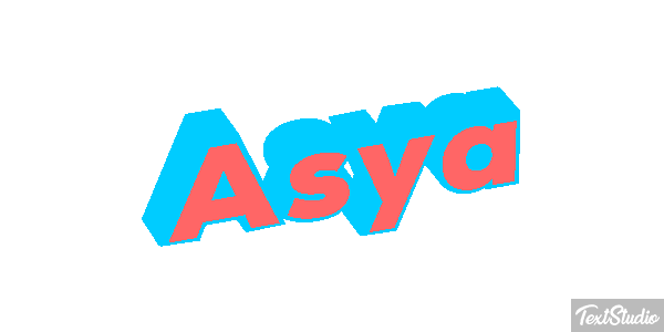 Asya Текстовый эффект