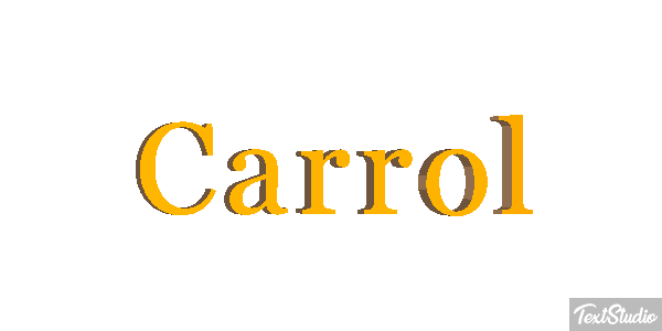 Carrol Text effect