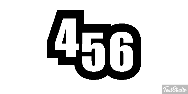 456 Text effect