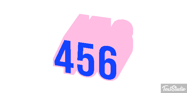 456 Text effect