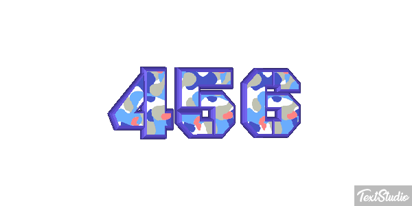 456 Text effect