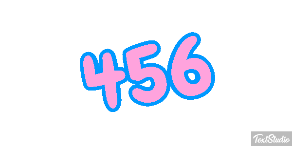 456 Text effect