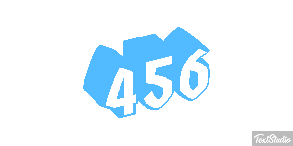 456 Text effect