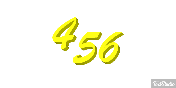 456 Text effect