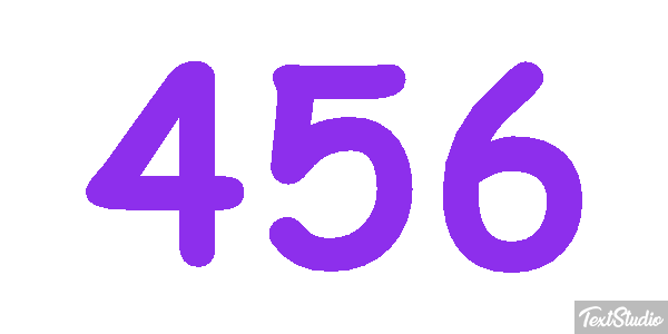 456 Text effect