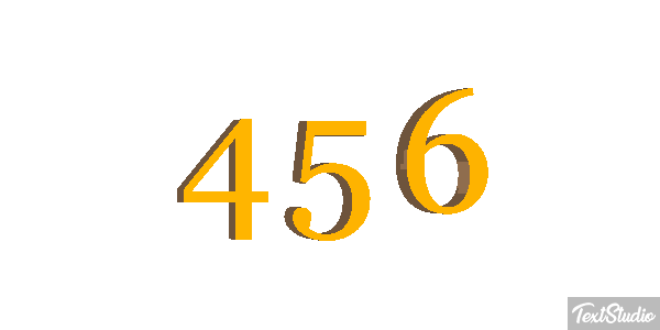 456 Text effect