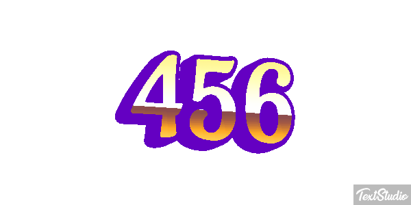 456 Text effect