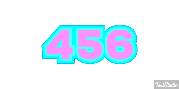 456 Text effect