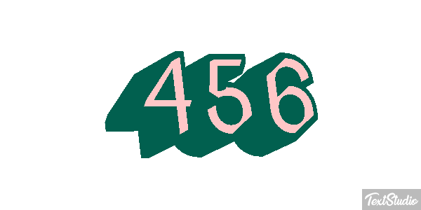 456 Text effect