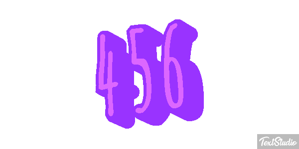 456 Text effect