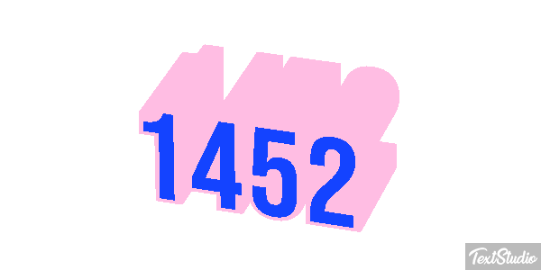 1452 Text effect