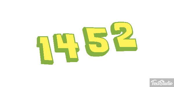 1452 Text effect