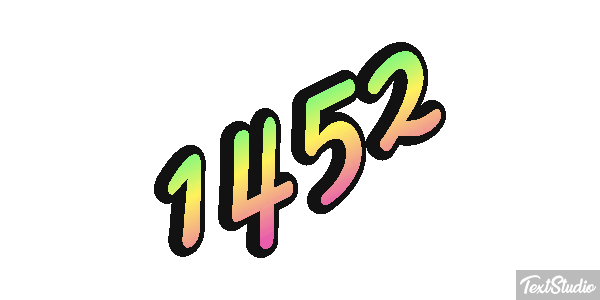 1452 Text effect