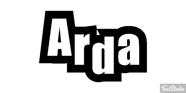 Arda Текстовый эффект
