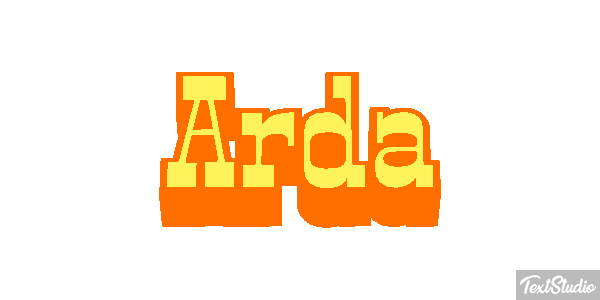 Arda Текстовый эффект