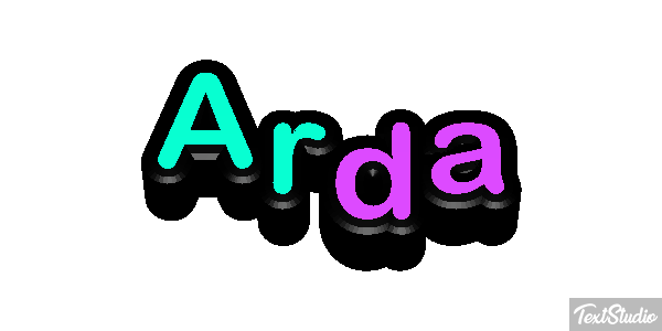 Arda Текстовый эффект