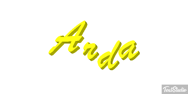 Arda Текстовый эффект