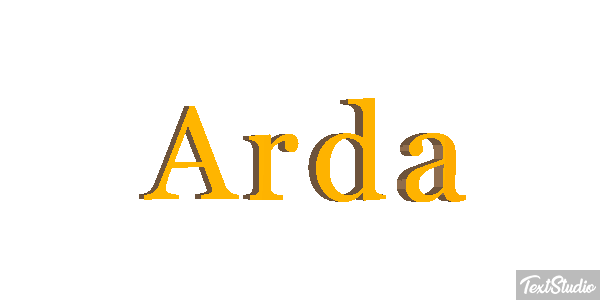 Arda Текстовый эффект