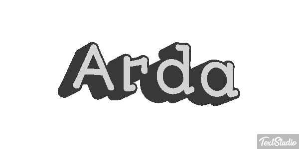 Arda Текстовый эффект
