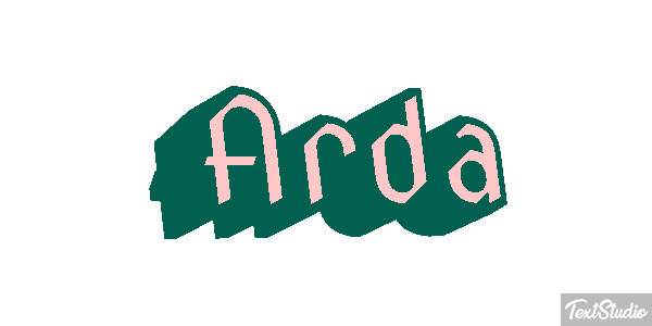 Arda Текстовый эффект