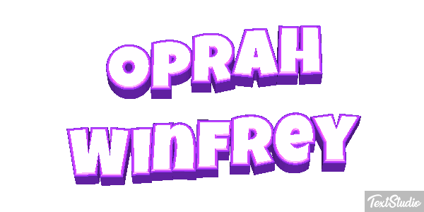 Oprah Winfrey Efecto de texto