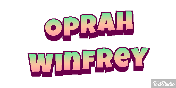 Oprah Winfrey Efecto de texto