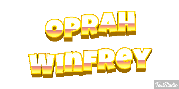Oprah Winfrey Efecto de texto