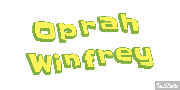 Oprah Winfrey Efecto de texto