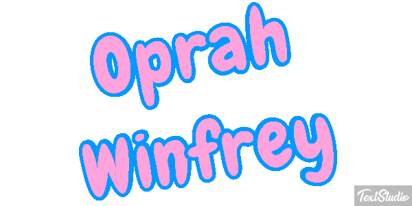 Oprah Winfrey Efecto de texto